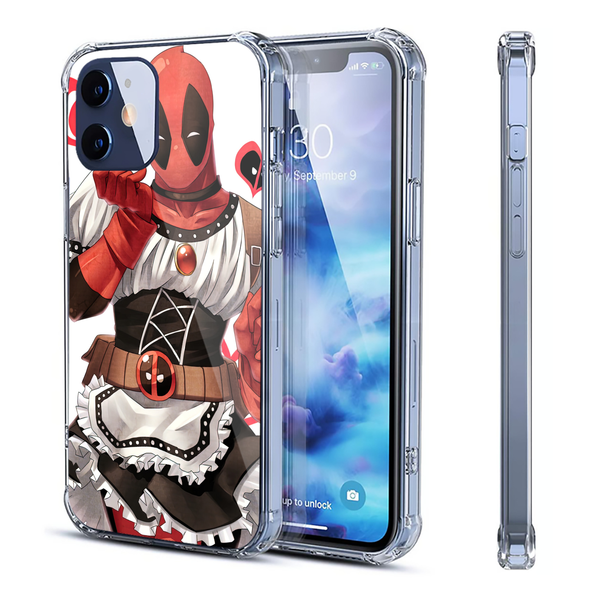 （画像用） Deadpool デッドプール 【iPhone 12シリーズ対応】透明スマホケース（クリアソフトケース）
